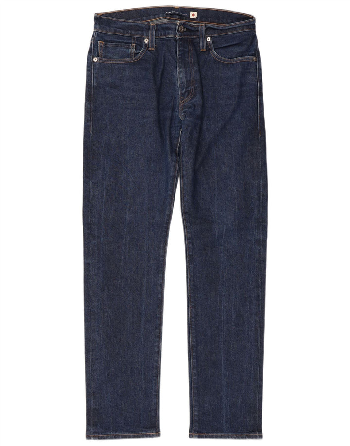 Levi's Uomo 511 Slim Jeans W32 L32 Cotone Blu Navy