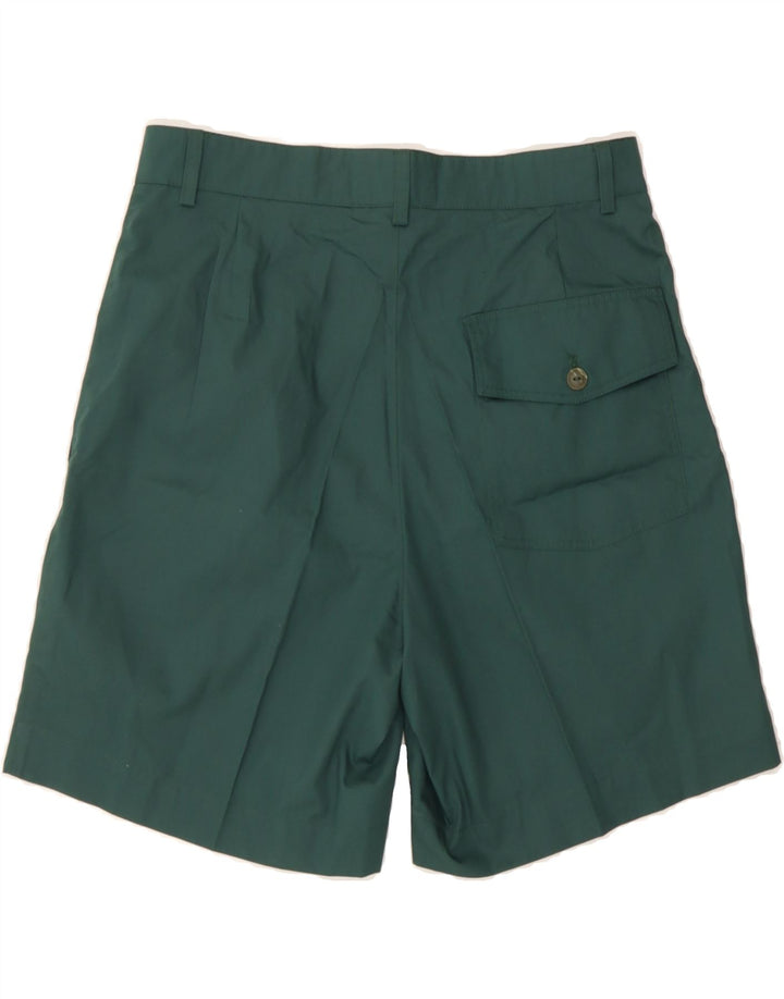 MC KEES Mens Pegged Chino Shorts IT 48 Medium W31 Green Polyester Vintage Mc Kees and Second-Hand Mc Kees from Messina Hembry 