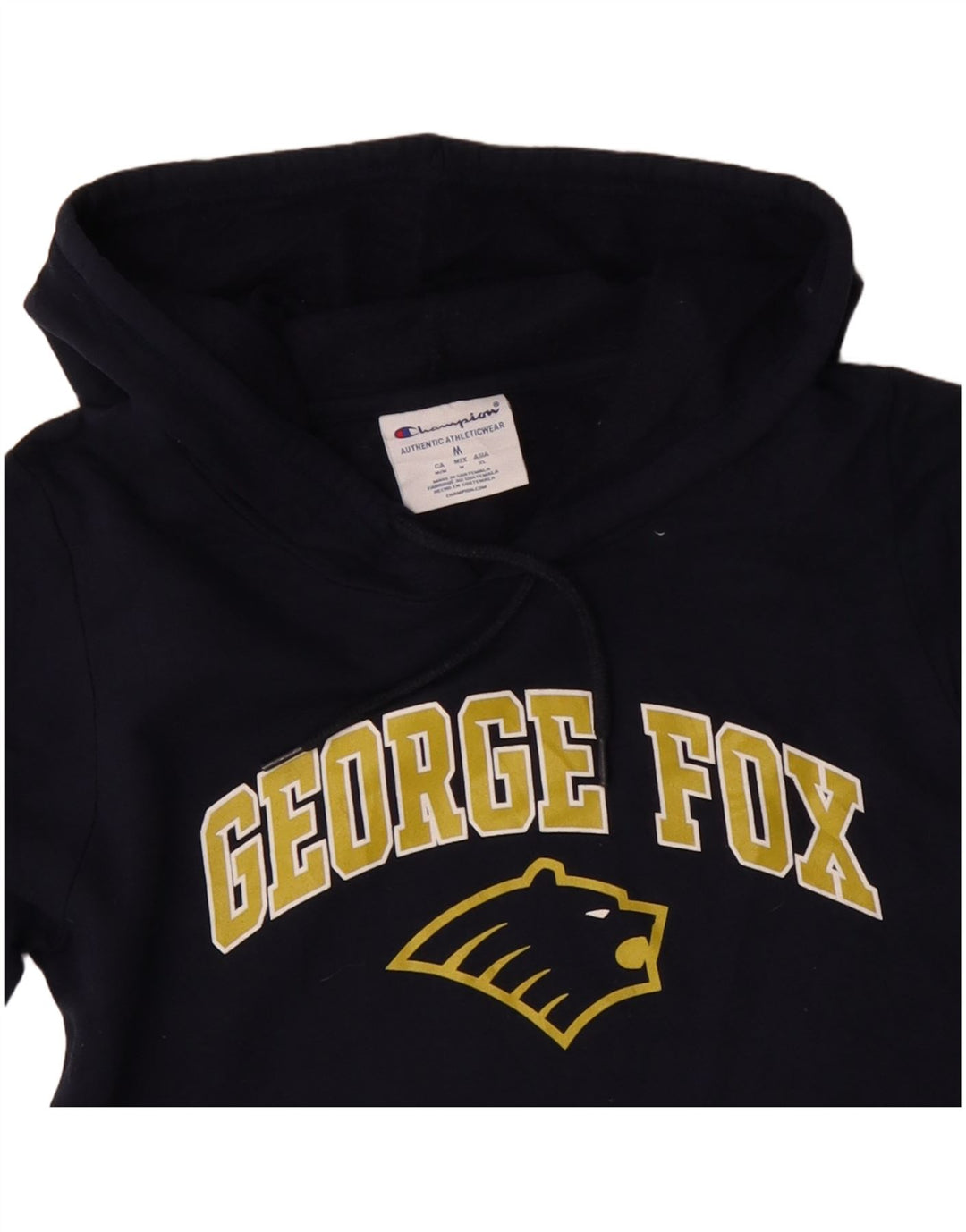 Maglione con cappuccio da donna Champion George Fox University UK 14 medio blu navy