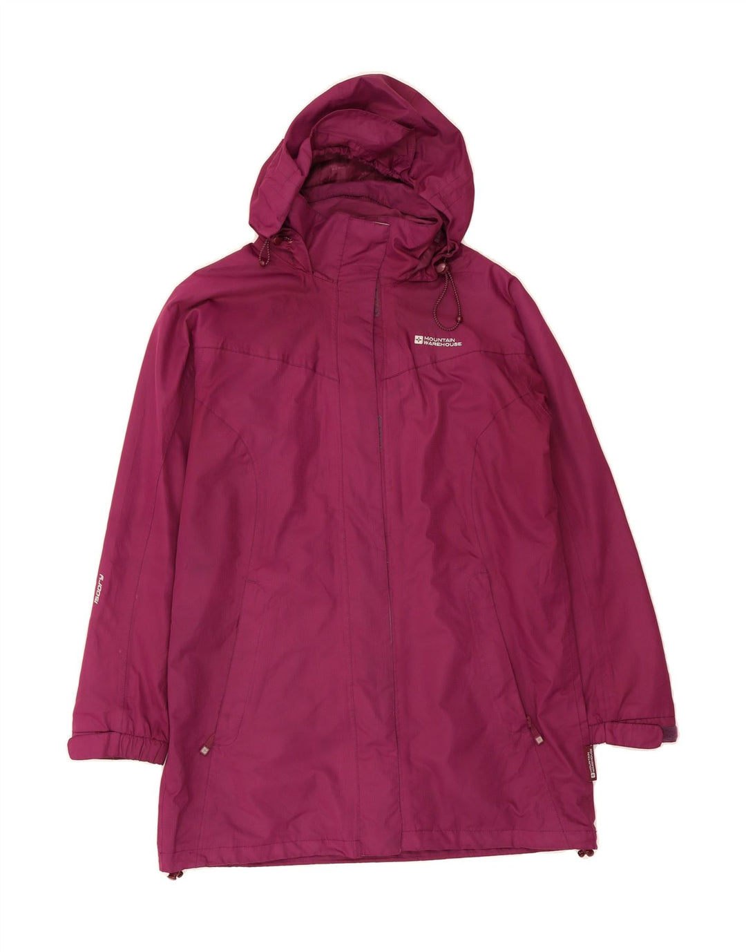 MOUNTAIN WAREHOUSE Womens Hooded Raincoat UK 14 Medium  Pink Polyester Vintage Mountain Warehouse and Second-Hand Mountain Warehouse from Messina Hembry 