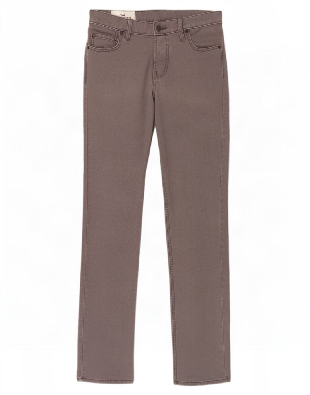 Jeans slim da uomo Hollister W30 L32 cotone grigio