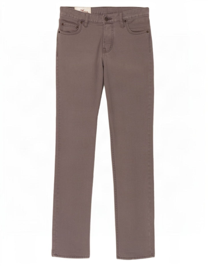 Jeans slim da uomo Hollister W30 L32 cotone grigio