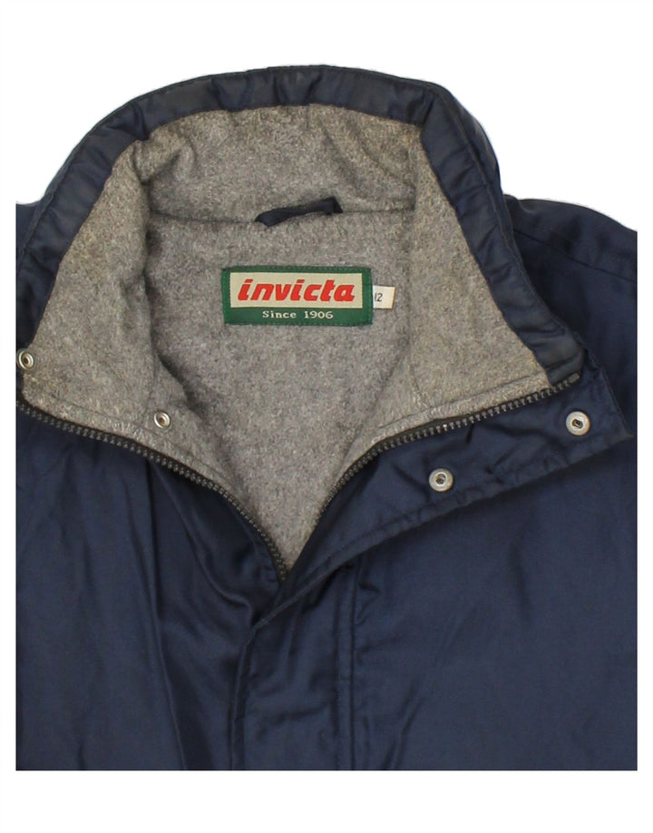INVICTA Boys Windbreaker Jacket 11-12 Years Navy Blue Polyamide Vintage Invicta and Second-Hand Invicta from Messina Hembry 