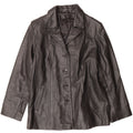 VINTAGE Womens Leather Jacket IT 46 Large Black Leather Vintage Vintage and Second-Hand Vintage from Messina Hembry 