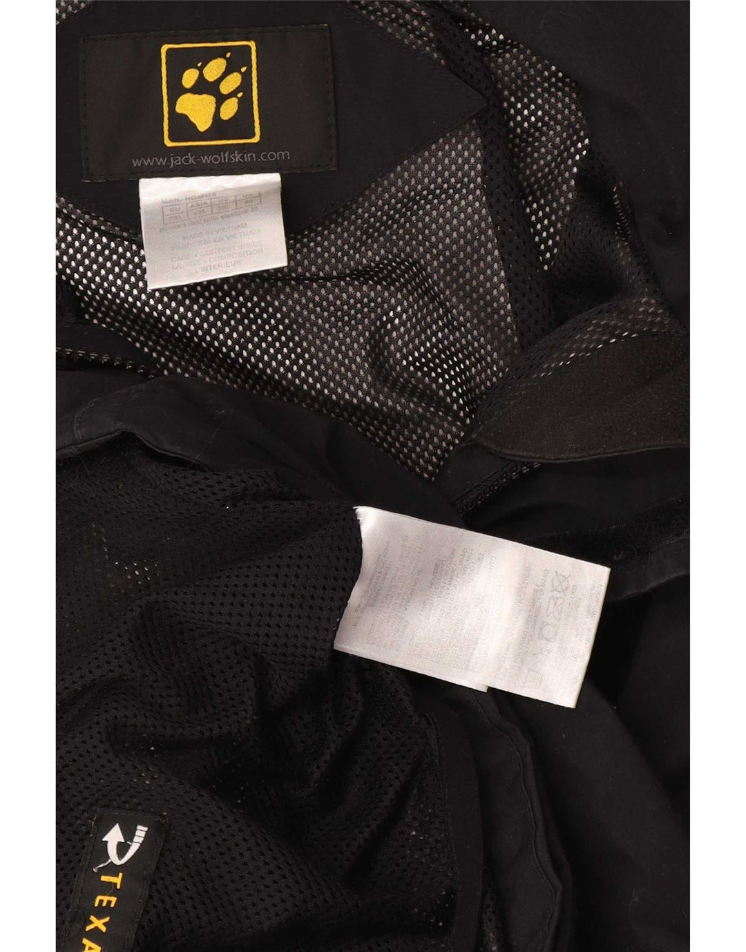 Giacca a vento da uomo Jack Wolfskin UK 50 3XL Poliammide nera