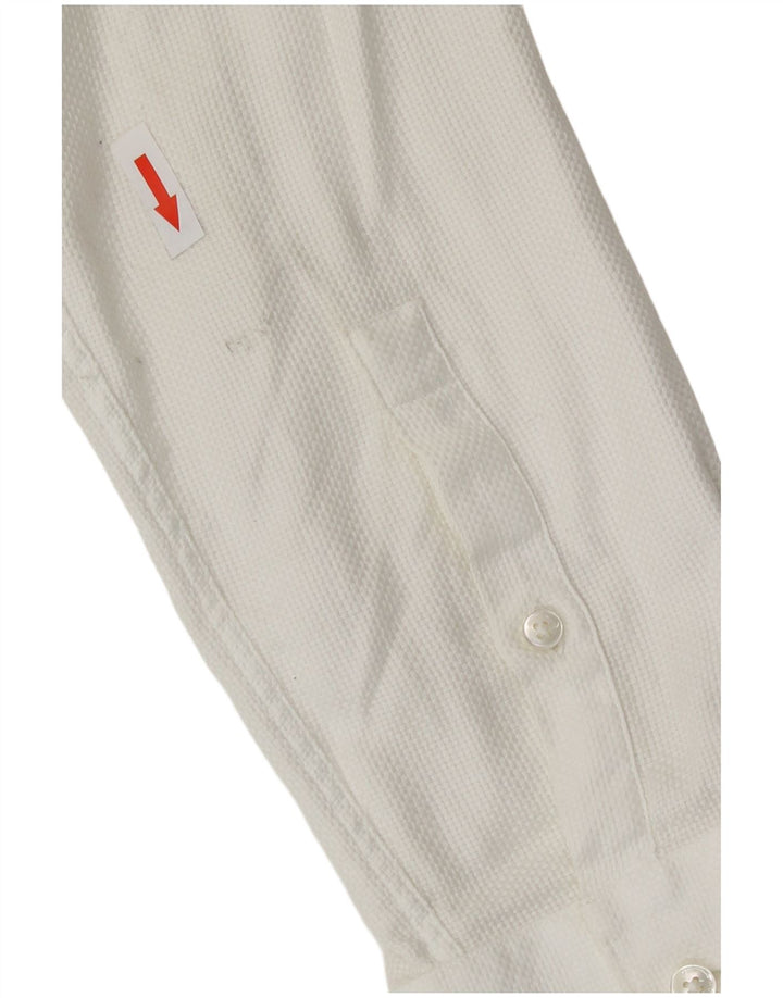 Camicia slim fit da uomo Hugo Boss taglia 40 15 3/4 cotone bianco medio