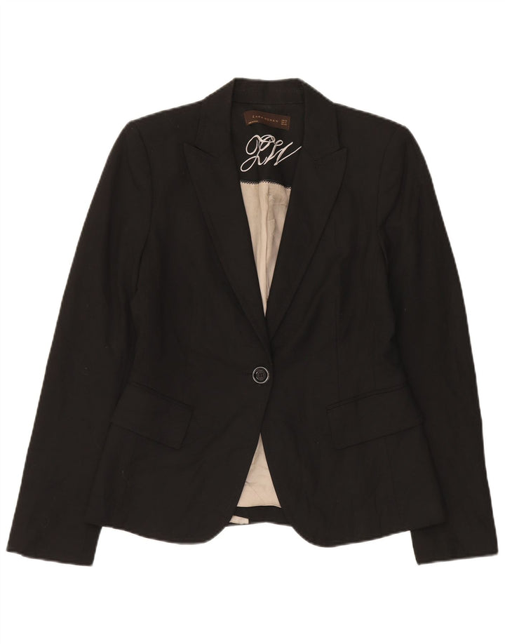 Giacca blazer a 1 bottone da donna Zara EU 38 piccola nera