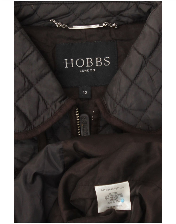 Soprabito trapuntato da donna Hobbs UK 12 marrone medio in poliammide