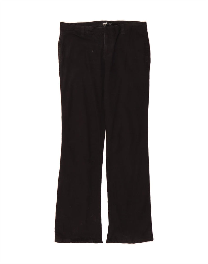 LEE Womens Bootcut Chino Trousers US 13 Large W34 L32 Black Cotton Vintage Lee and Second-Hand Lee from Messina Hembry 
