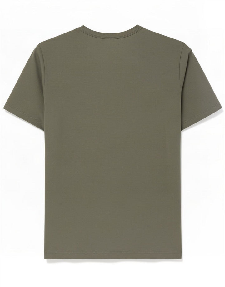 Cos T-shirt da uomo vestibilità regolare Top in cotone verde medio