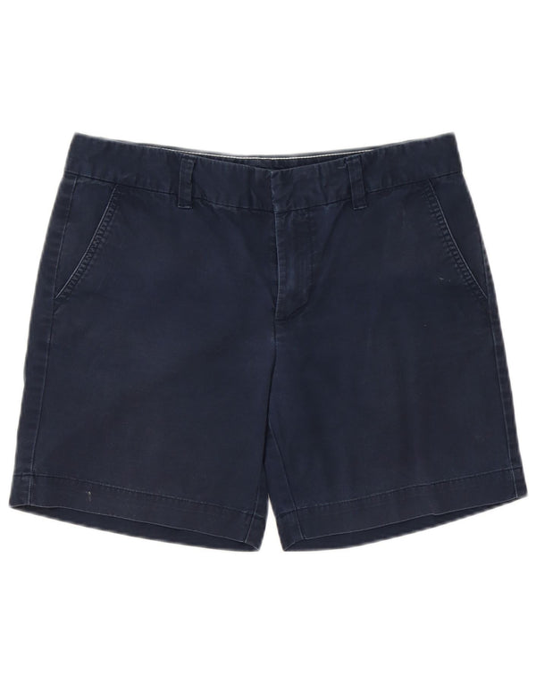 Pantaloncini chino da donna Tommy Hilfiger US 6 medi W32 cotone blu navy