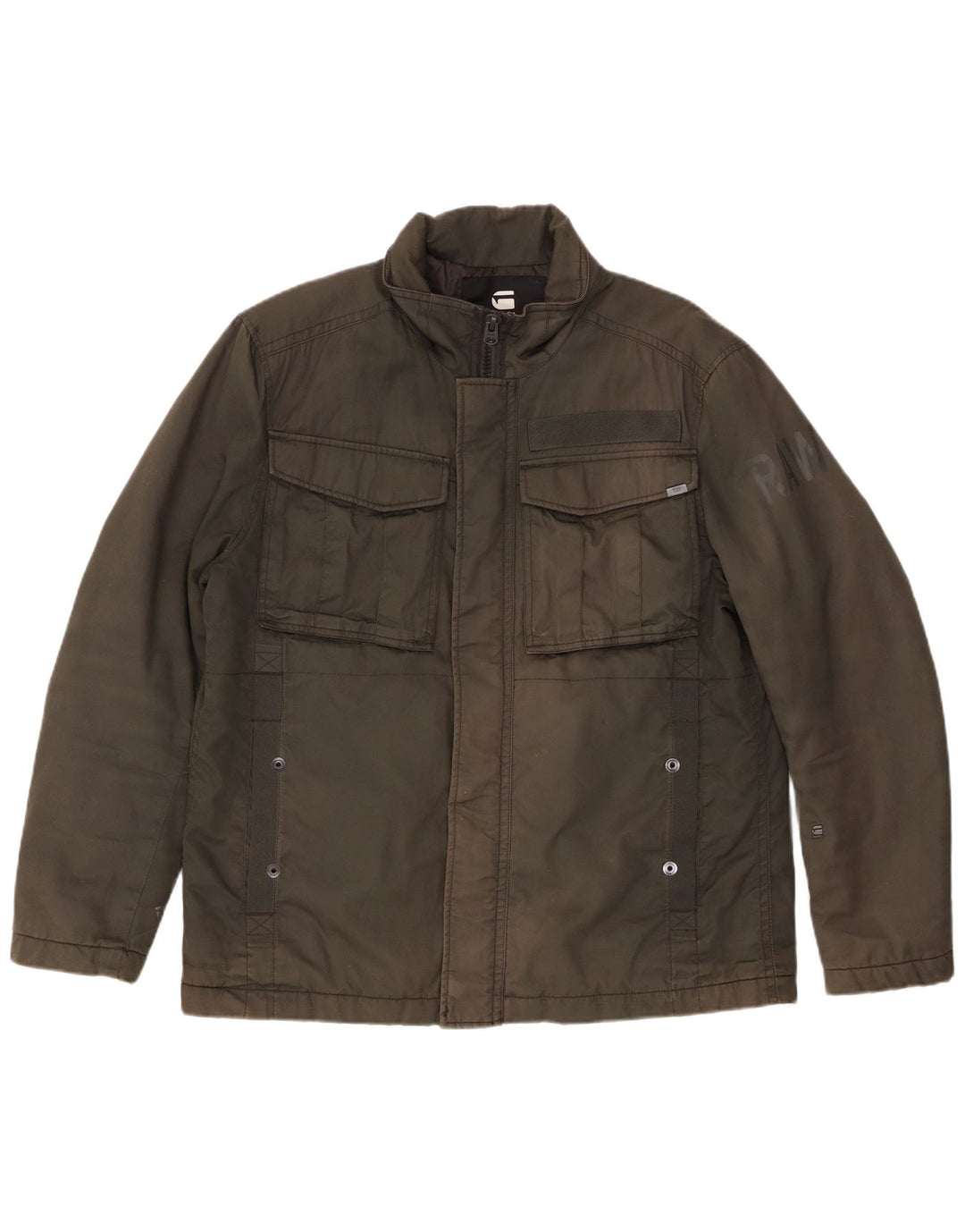 Giacca utility grafica da uomo G-Star UK 42 XL Cotone kaki