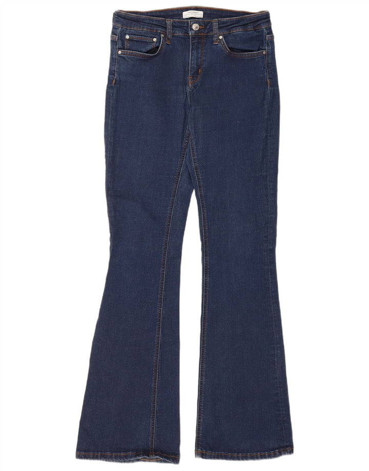 ZARA Womens Flared Jeans EU 38 Small W28 L32 Blue