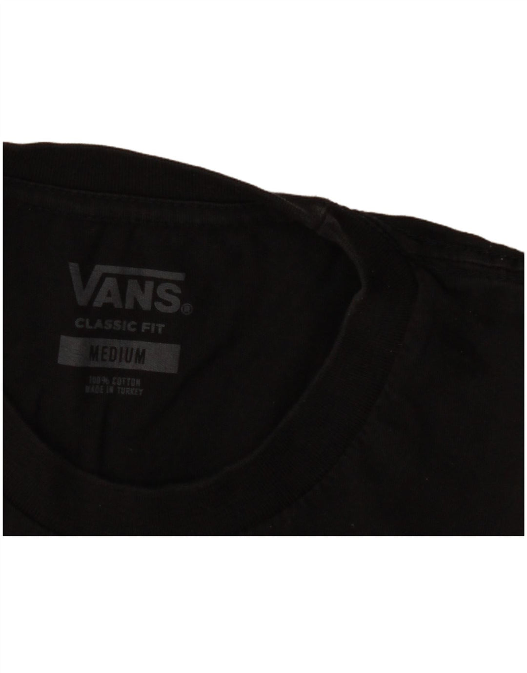 T-shirt da uomo Vans Classic Fit, vestibilità media, cotone nero