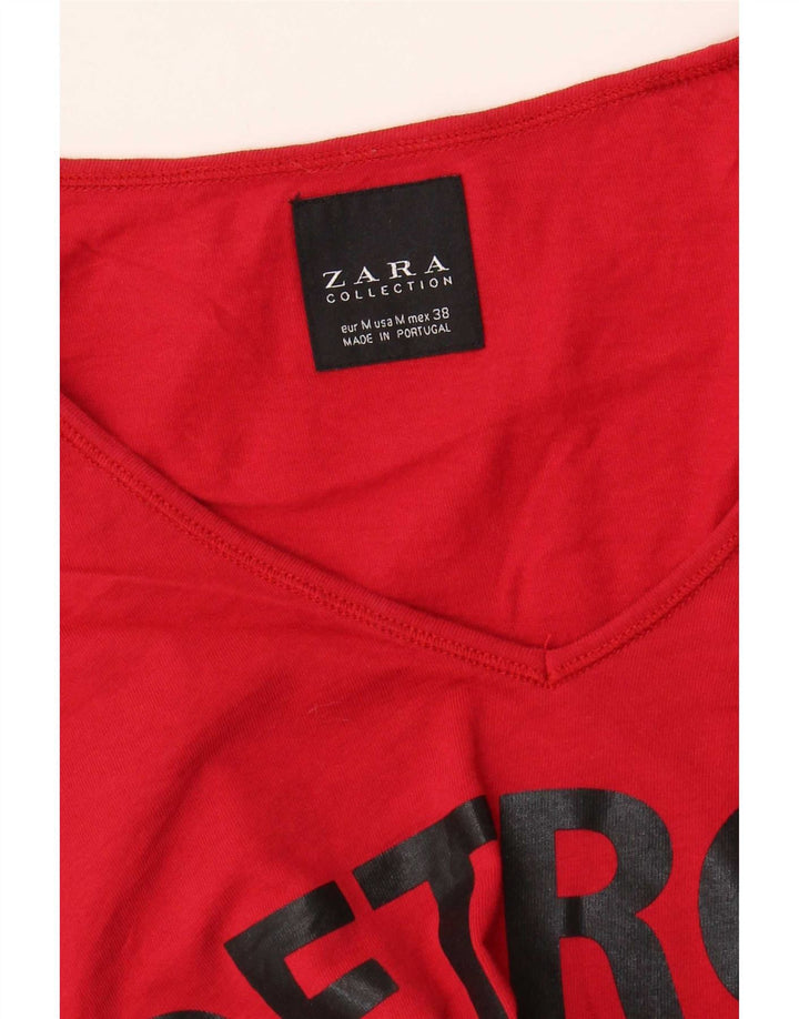 T-shirt grafica da uomo Zara Top rossa media