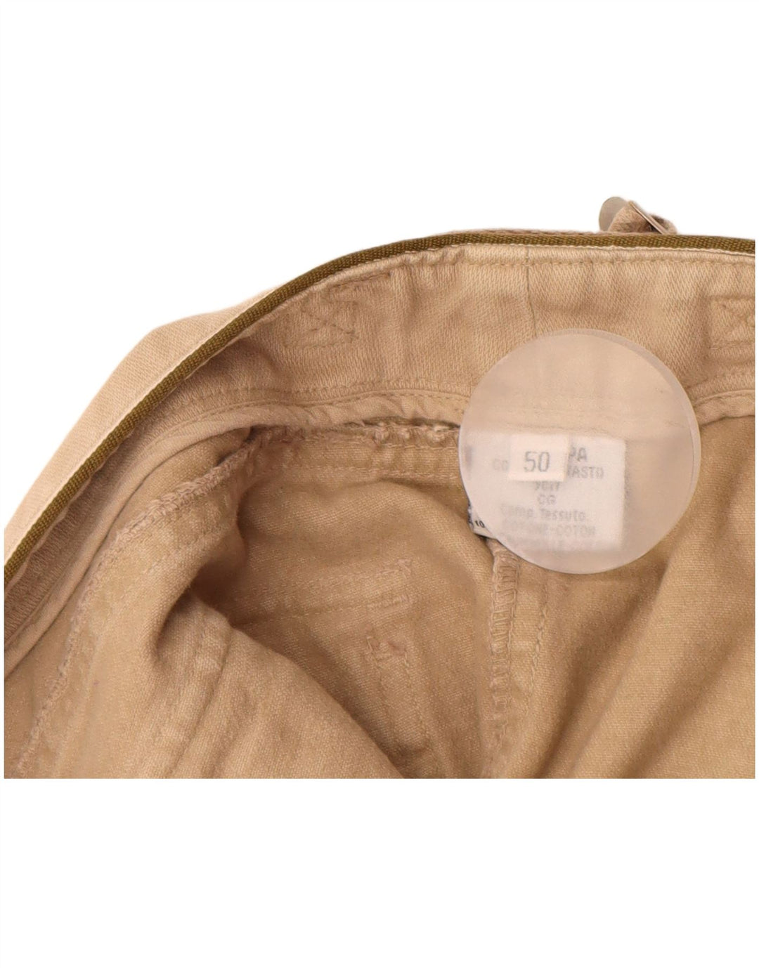CONBIPEL Pantaloni Chino Dritti da Uomo IT 50 Large W32 L31 Cotone Beige
