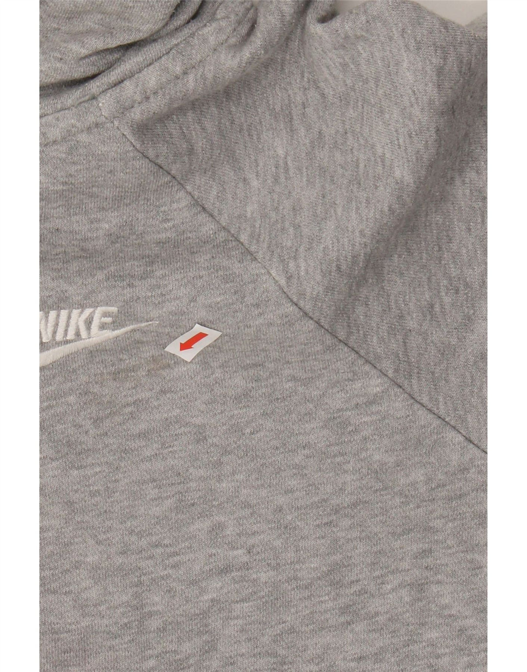 NIKE Womens Oversized Zip Hoodie Sweater UK 10 Small Grey Vintage Nike and Second-Hand Nike from Messina Hembry 