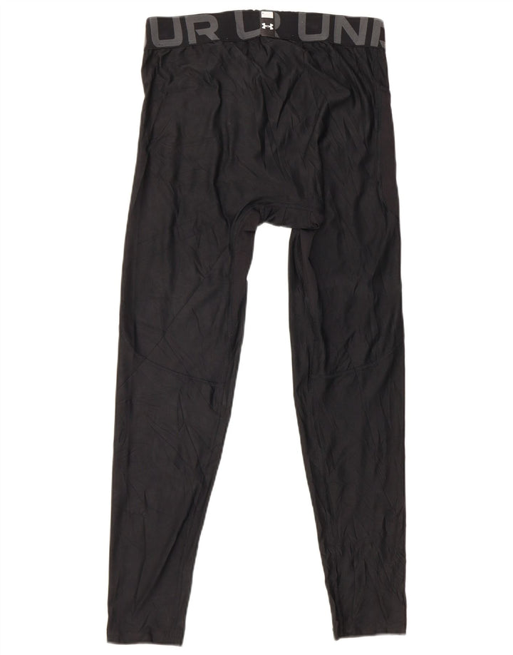 Leggings grafici da uomo Under Armour Heat Gear grandi neri