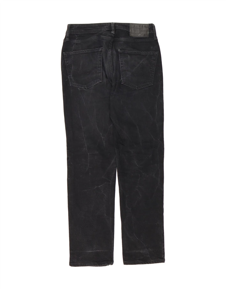 JACK & JONES Mens Clark Straight Jeans W30 L28 Black Cotton Vintage Jack & Jones and Second-Hand Jack & Jones from Messina Hembry 