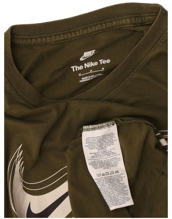 T-shirt grafica da uomo Nike Top in cotone kaki medio