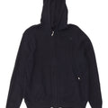 Maglione con cappuccio e zip in maglia da donna Marks & Spencer UK 12 Medio Blu Navy
