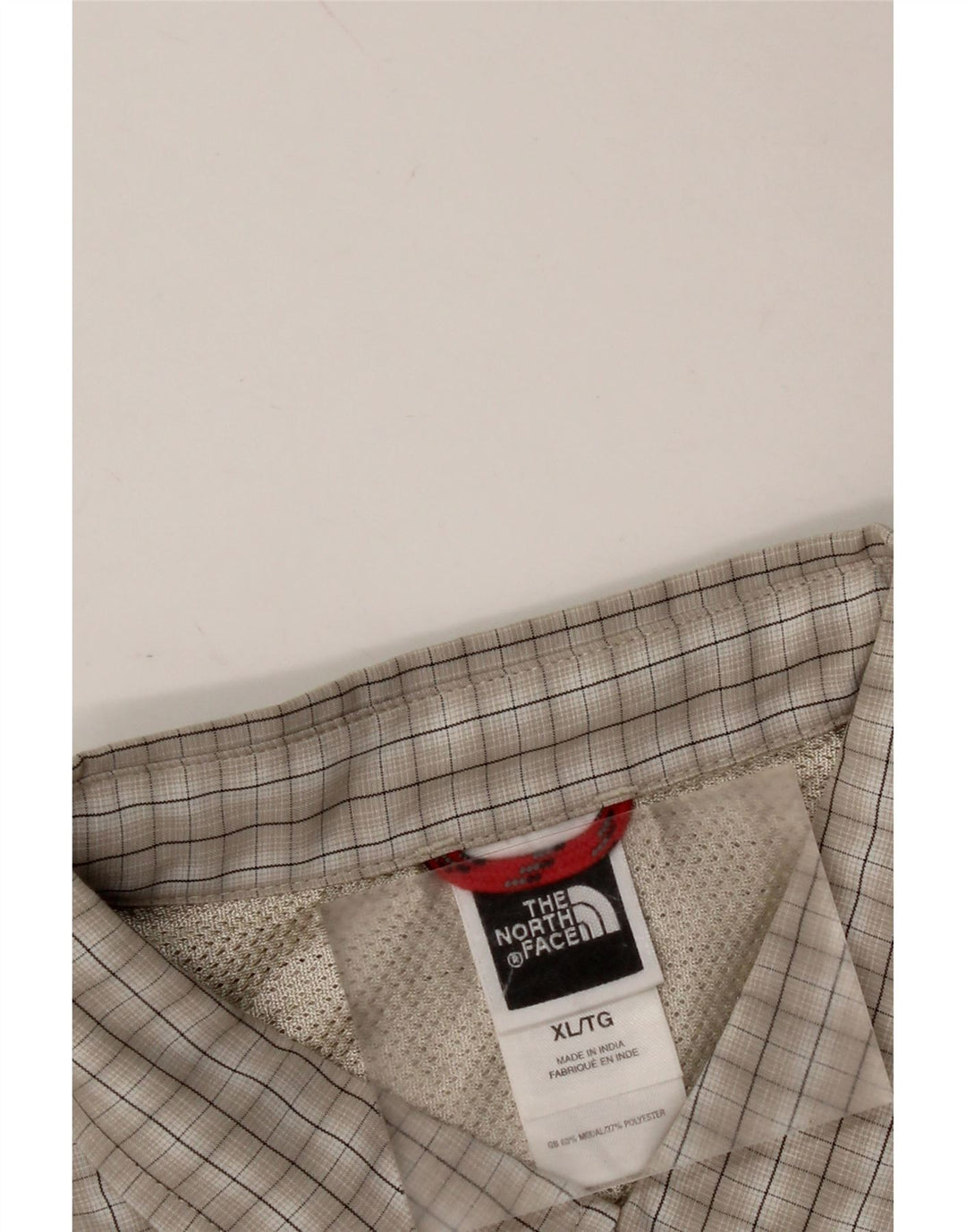 THE NORTH FACE Camicia a maniche corte da uomo XL Grigio in modal a quadri