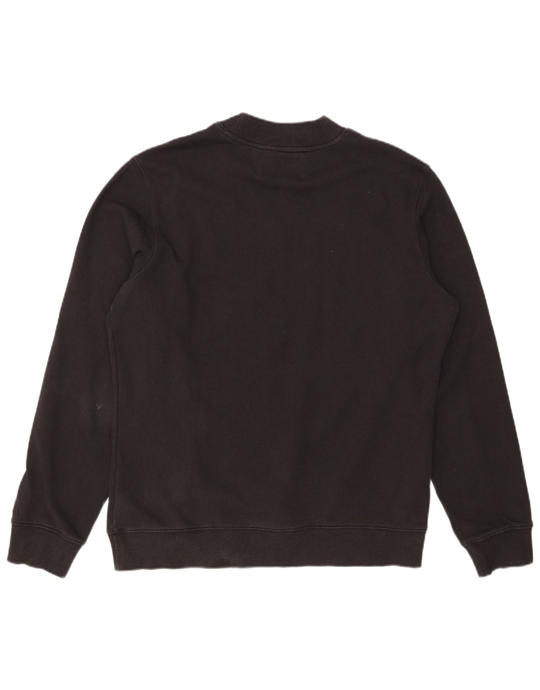 CALVIN KLEIN JEANS Felpa con grafica da donna Maglione UK 16 Large Nero