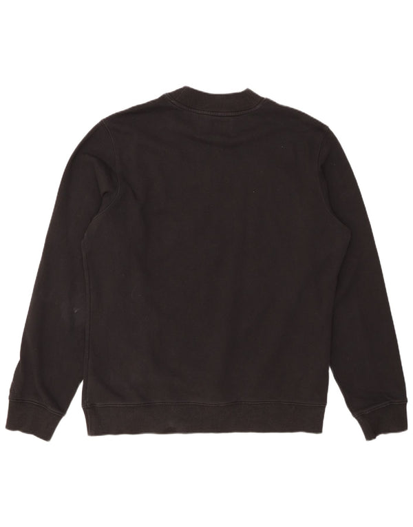 CALVIN KLEIN JEANS Felpa con grafica da donna Maglione UK 16 Large Nero