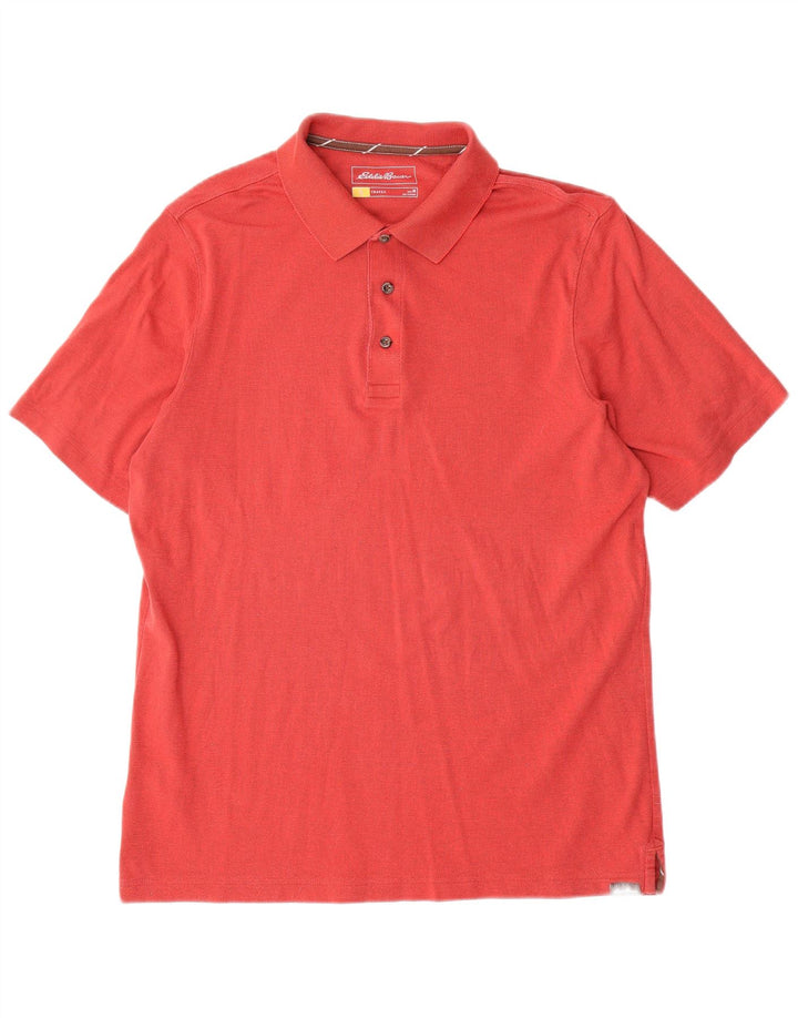 Polo da uomo Eddie Bauer in cotone rosso medio