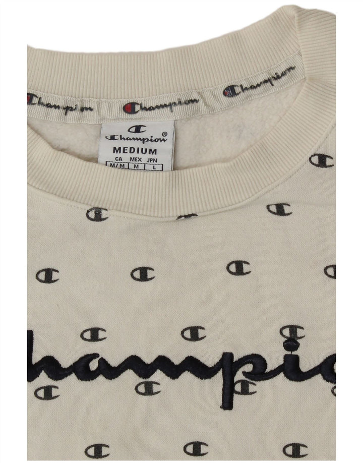 Felpa con grafica da donna Champion UK 14 Medium White