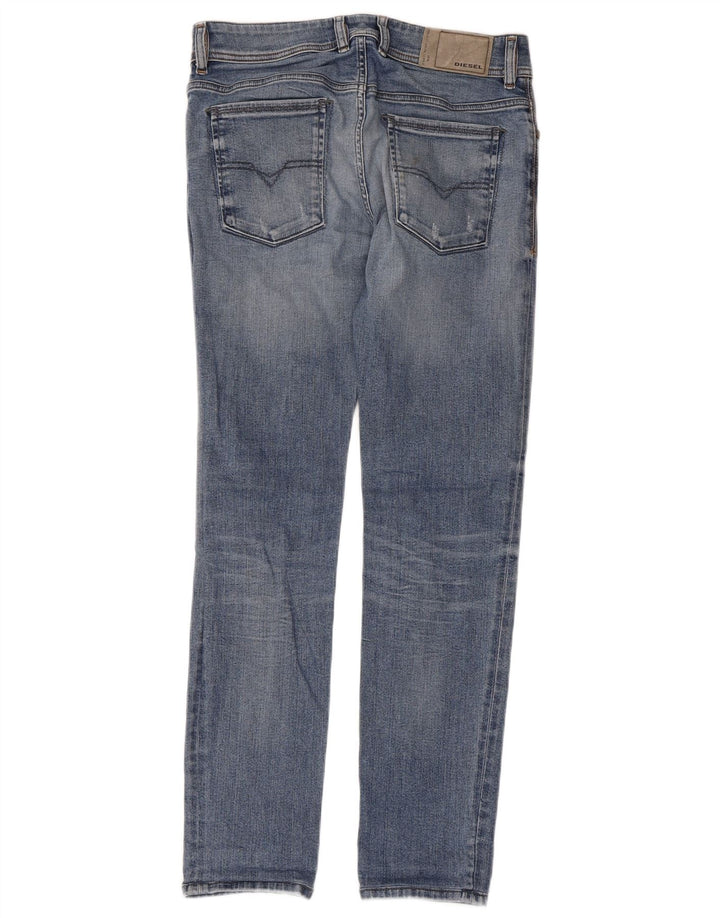 DIESEL Jeans slim effetto consumato da donna W29 L29 cotone blu