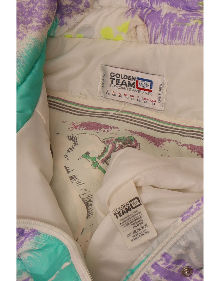 Tuta da sci da donna Golden Team IT 44 Poliammide color block viola medio