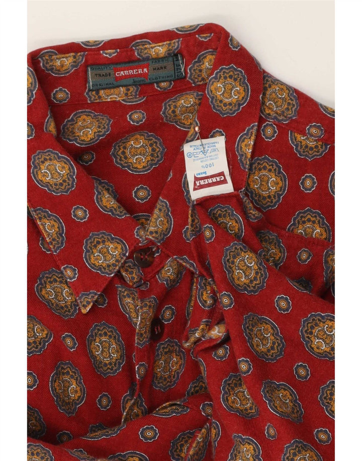 Camicia da uomo Carrera in cotone Paisley rosso medio