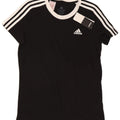 Maglietta Adidas Ragazzo Top 13-14 Anni Cotone Nera