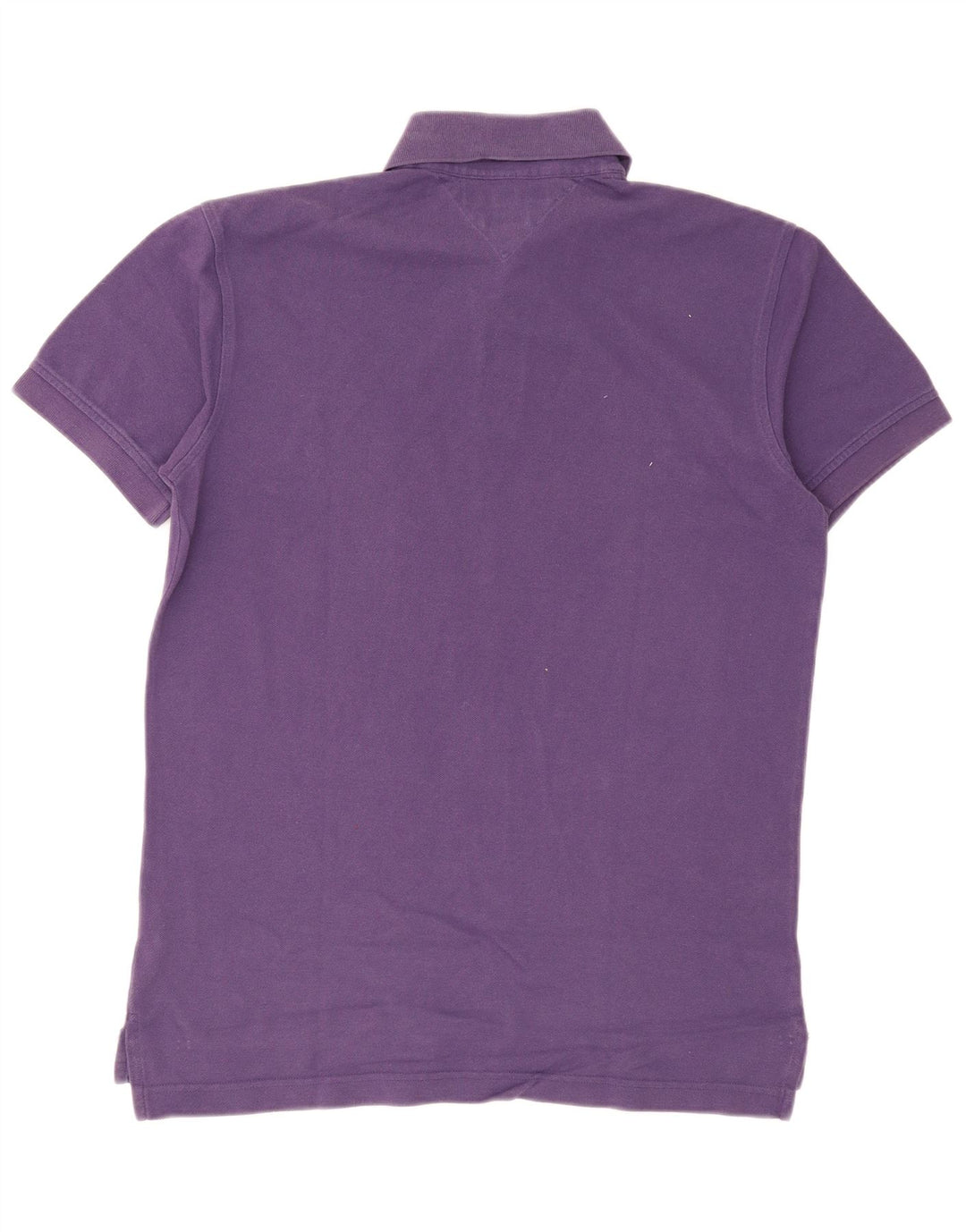 Polo da uomo Tommy Hilfiger in cotone viola medio