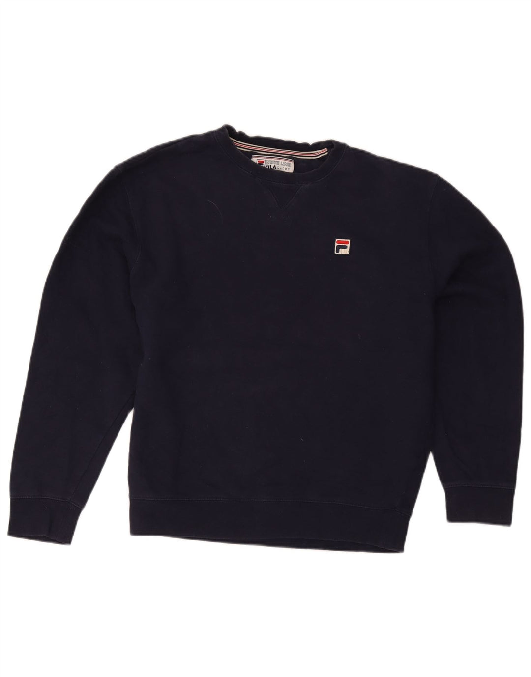 Felpa da uomo Fila in cotone medio blu navy