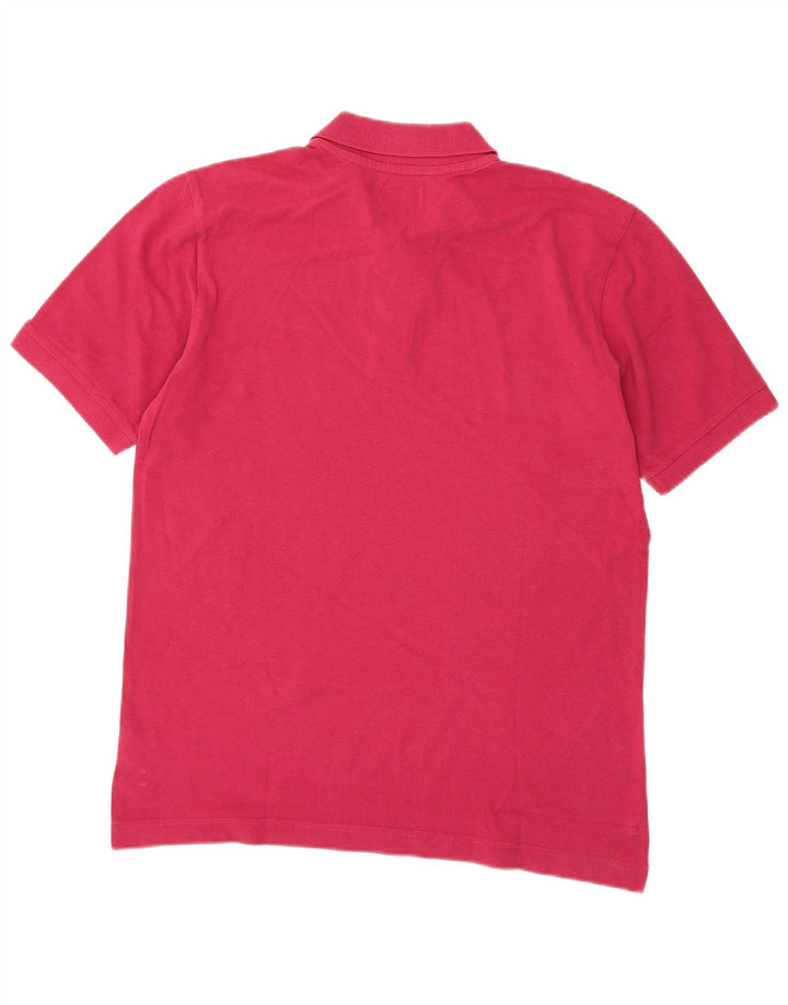 Polo da uomo KAPPA in cotone rosa medio