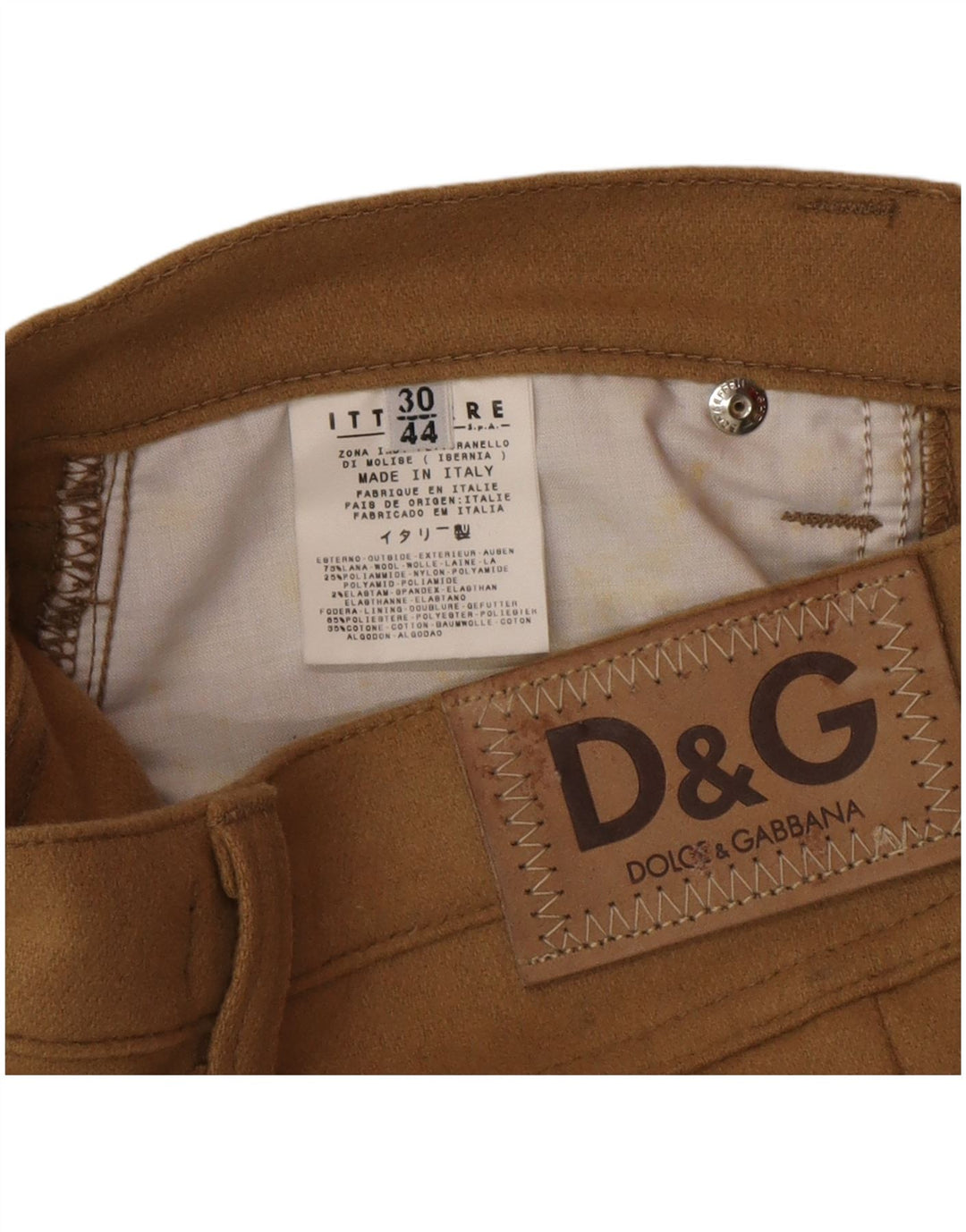 Gonna a tubino da donna Dolce & Gabbana IT 44 media W30 Beige Lana