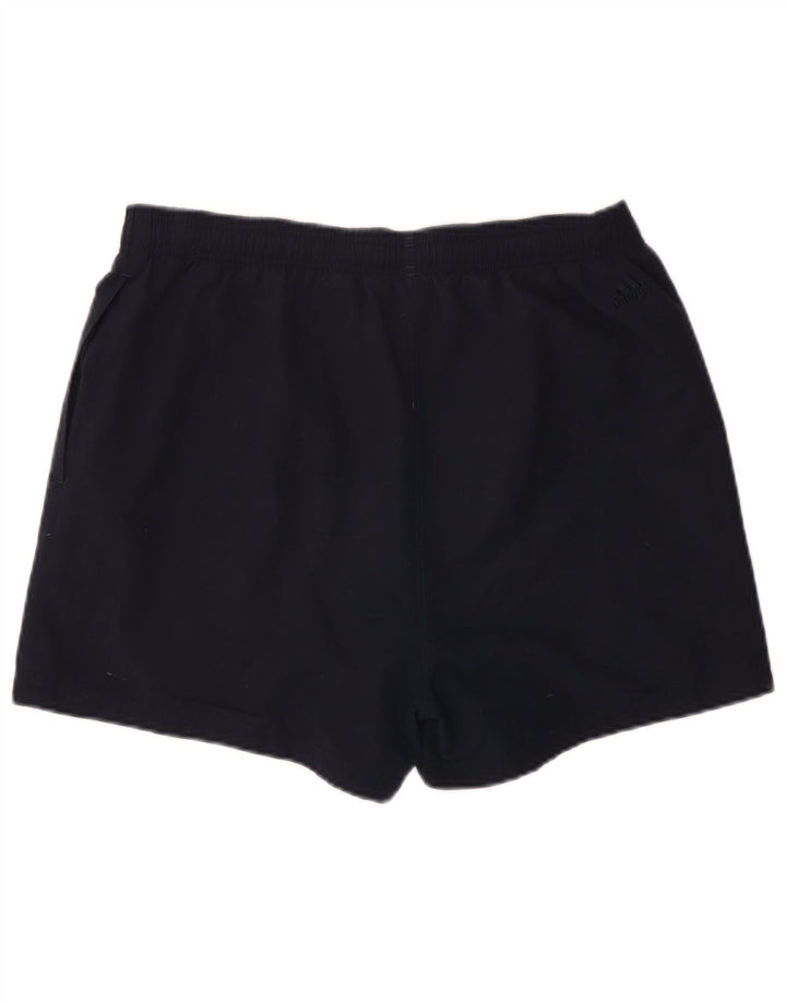 Pantaloncini sportivi da uomo Adidas Large blu navy in poliestere