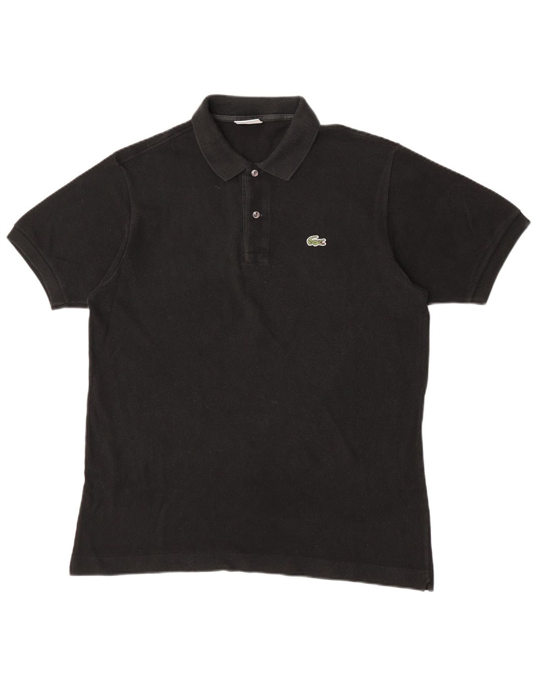 Polo da uomo Lacoste taglia 5 grande in cotone nero