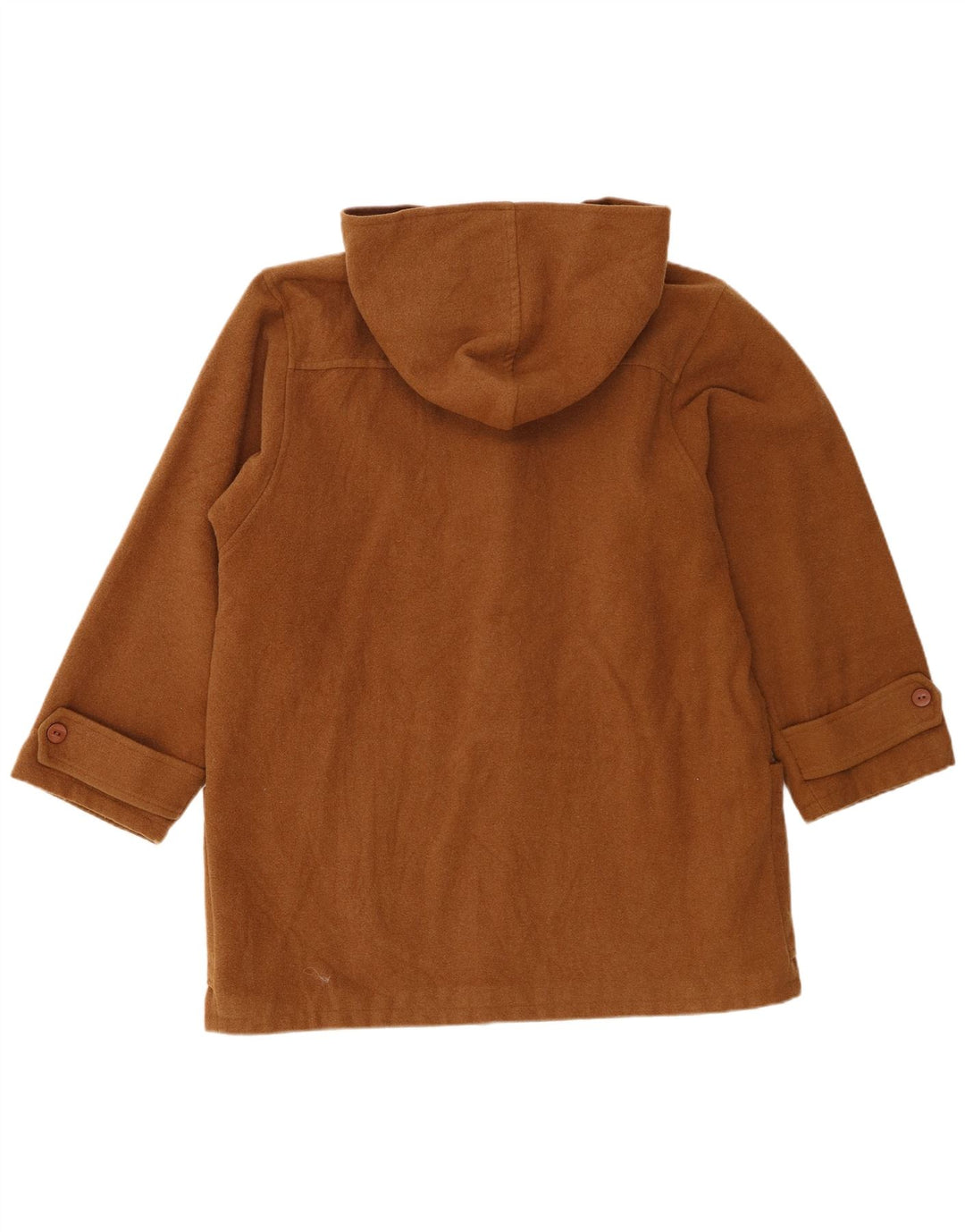 Montgomery con cappuccio da donna vintage UK 14 grande marrone