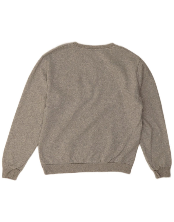 Felpa Zara da uomo maglione grande cuore grigio screziato