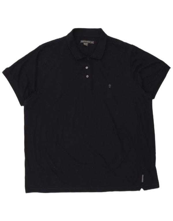 Polo da uomo French Connection 4XL cotone blu navy