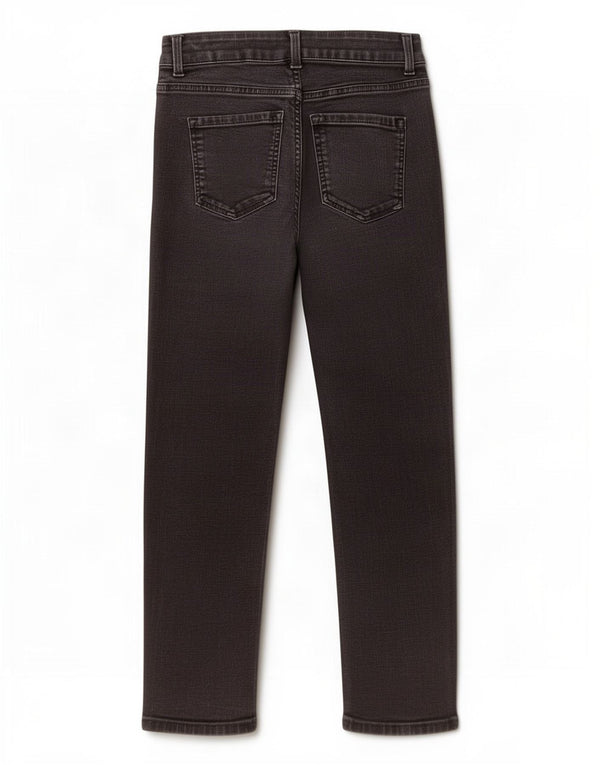 Jeans slim da donna Marks & Spencer UK 10 piccoli W28 L25 cotone nero