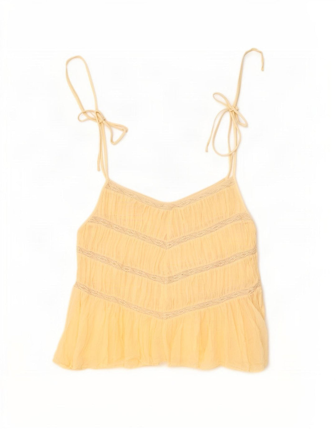 Canotta da donna Zara UK 12 cotone beige medio