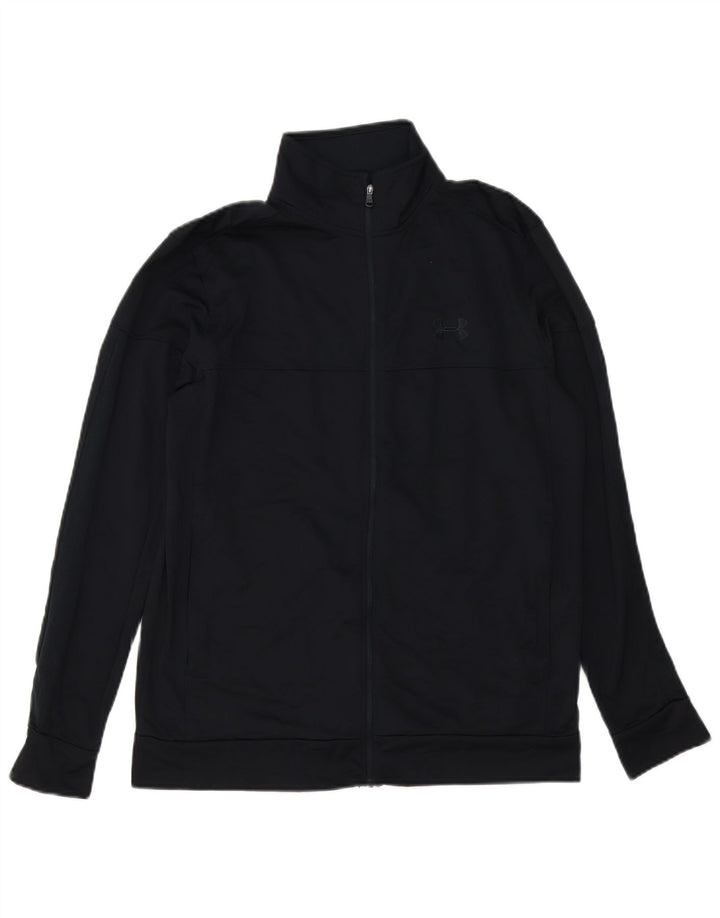 Giacca da tuta da uomo Under Armour in poliestere nero medio