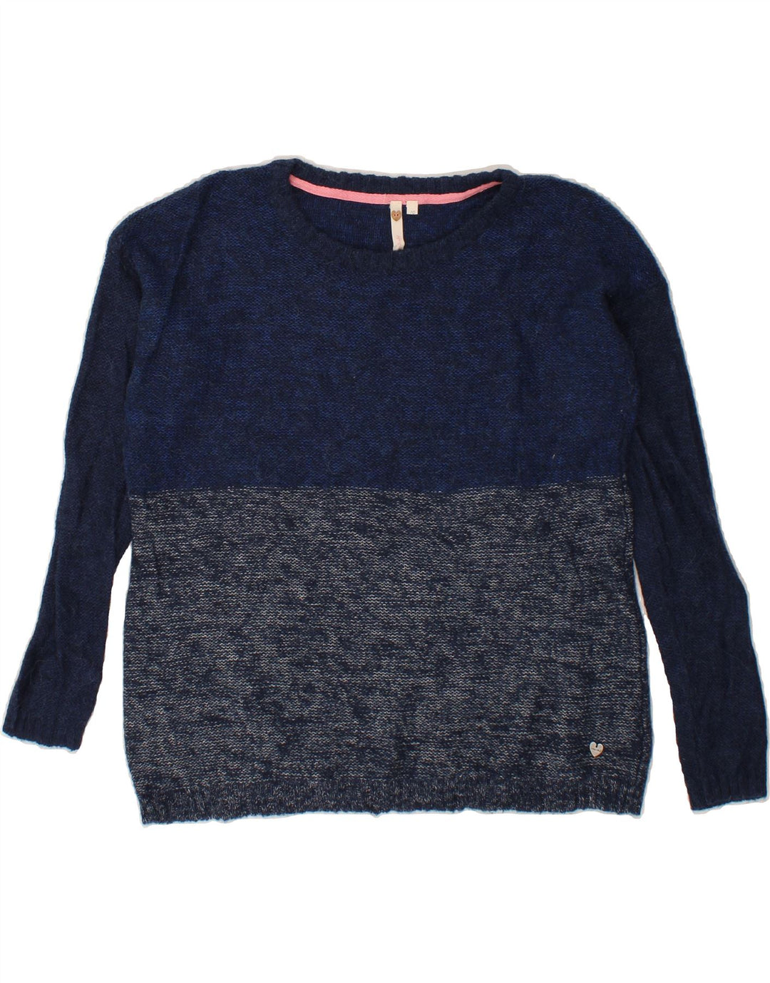 WHITE STUFF Womens Boat Neck Jumper Sweater UK 10 Small  Navy Blue Vintage White Stuff and Second-Hand White Stuff from Messina Hembry 