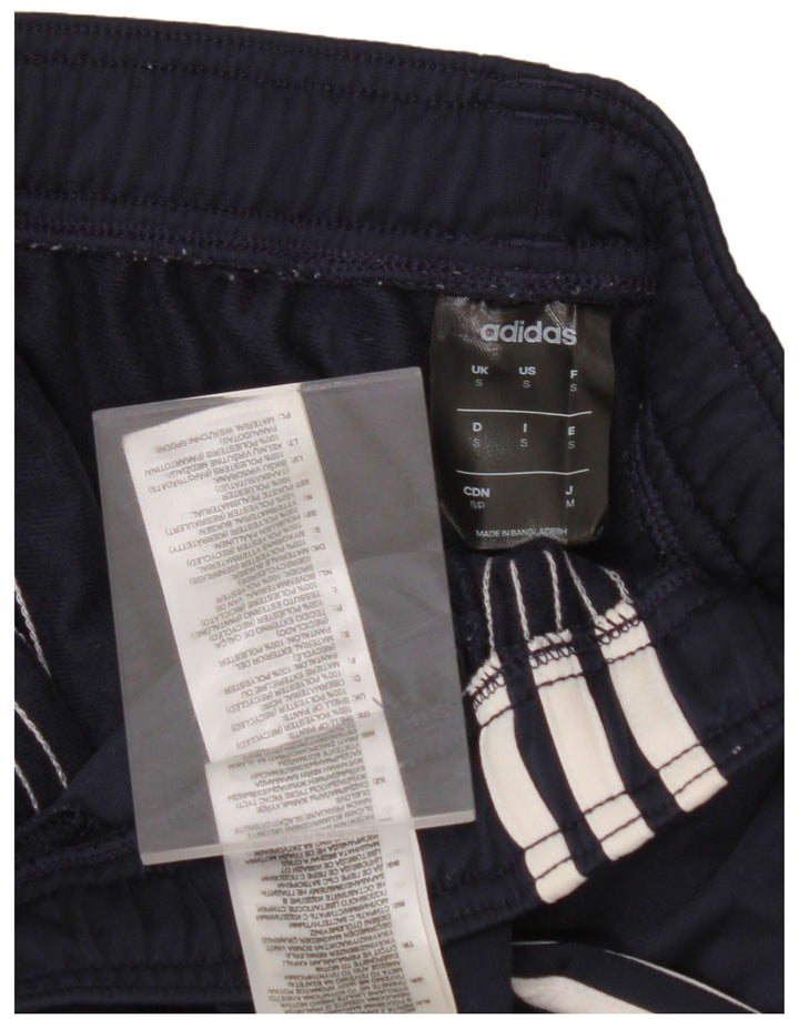 ADIDAS Womens Tracksuit Trousers Joggers UK 10 Small  Navy Blue Polyester