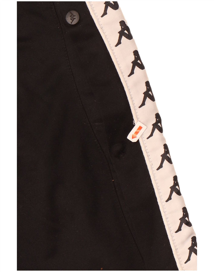 Pantaloni da tuta con grafica Kappa da uomo color block medio nero