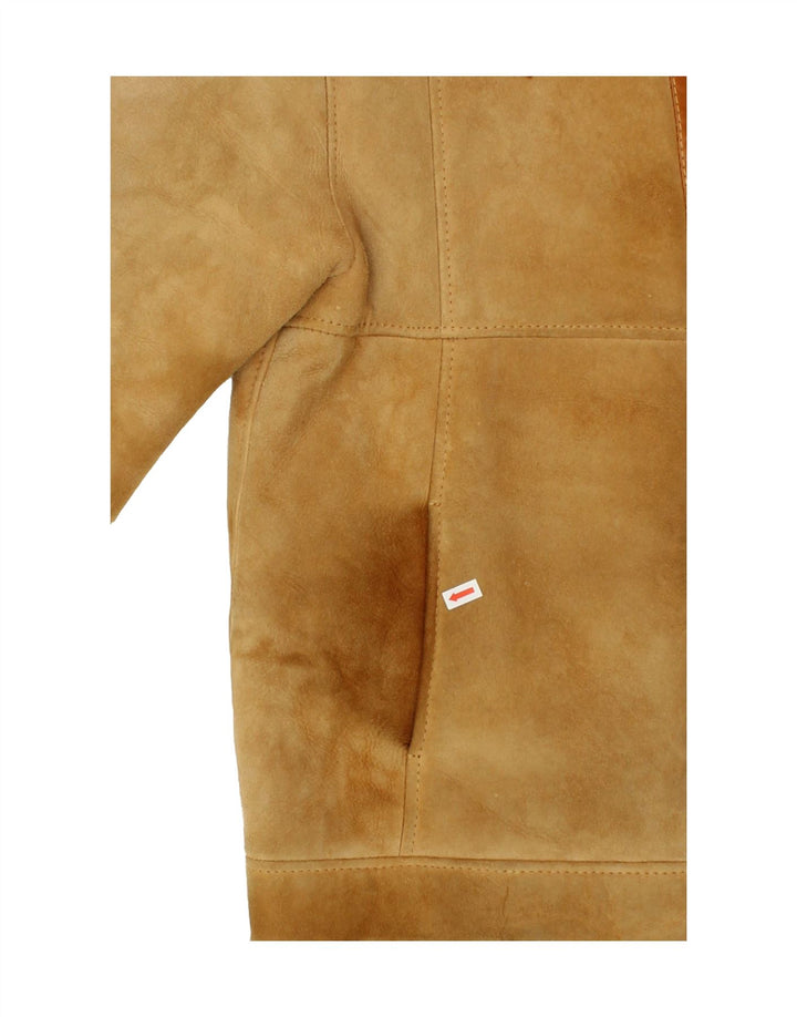 Giacca in shearling da uomo VINTAGE UK 36 Piccolo shearling beige